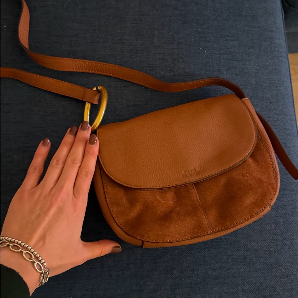 Vince Camuto Brown Leather Crossbody Bag - Picture 11 of 11